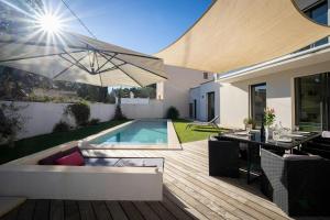 Maisons de vacances Villa Moderne Avec Piscine A Castelnau-Le-Lez : photos des chambres