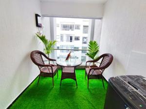 elegant executive fully furnished two bedroom apartment with ample parking space swimming pool fully equipped gym children playing ground and amazing city views
