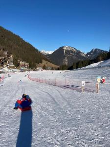 Appartements Le pied des pistes, studio 5 pers, balcon sud est, vue sur les montagnes : photos des chambres