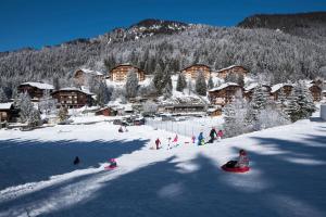 Appartements Le pied des pistes, studio 5 pers, balcon sud est, vue sur les montagnes : photos des chambres