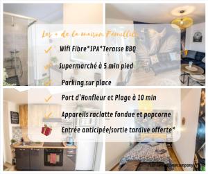 Maisons de vacances Maison familiale Terrasse Jacuzzi Parking sur place pres d-Honfleur : photos des chambres