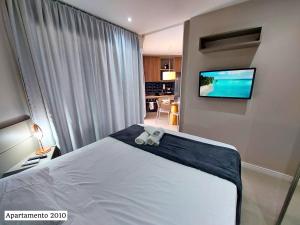 Book Santos - Unique Andar Alto com Sacada ampla e a Melhor Vista Mar