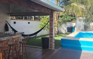 Casa c pisc, churrasq, pet friendly a 200m do mar