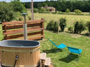 Cabane luxe & spa extérieur Les Magnolias