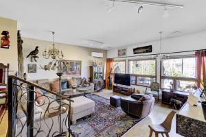 Atmospheric house on riverbank