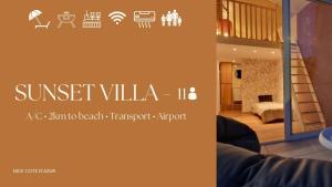 Sunset Villa atypical with air conditioning