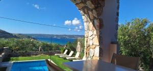 Sea view villa Stelios with Private pool Near the beach
