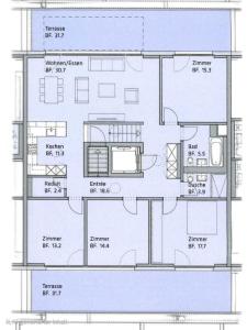 Helles WG Zimmer 1von4 in fantastischer Attikawohnung