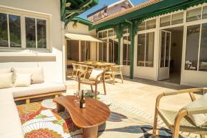 Design, coeur d'Arcachon et plage à pied