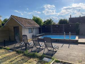 Maisons de vacances House Saint Laurent Nouan balneo and pool : photos des chambres