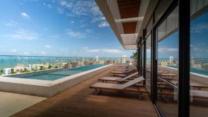 Rooftop com vista para o mar