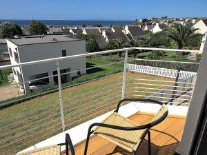 Villas D-une Pointe a l-Autre, Maison avec vue sur mer, a 400 metres de la Plage de Pentrez : photos des chambres