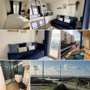 Plage Bleue, terrasse vue mer, wifi Netflix