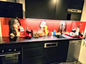 Appartements DRoom-Sauna Balneo & Cinema a Menton jusqu-a 4 invites : photos des chambres