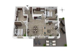 5 Sterne Ferienwohnung Strandidylle mit großer Terrasse