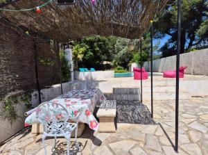 Maisons de vacances La Bergerie, maison T3 avec Piscine : Maison 2 Chambres
