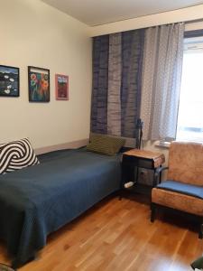 Majoitus keskustassa (Viihtyisä huone kaksiossa)