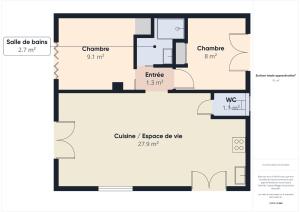 Maisons de vacances 200m plage - grande terrasse pour 4 personnes : photos des chambres