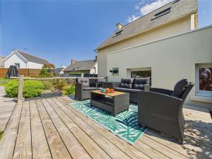 Maisons de vacances Piscine chauffee, plage a 700m, maison pour 6 : photos des chambres