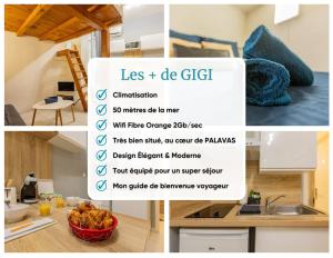 Appartements Studio GIGI 50 m mer climatisation plein centre : photos des chambres
