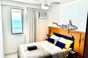 G1104 FRENTE MAR com varanda Piscina Ar cond Garagem