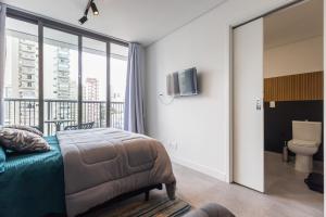 Studio c piscina, Wi-Fi e ar na Vila Gomes Cardim