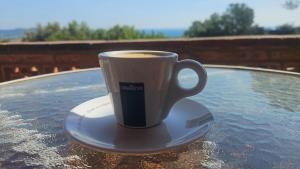 Montagne vue panoramique sur mer