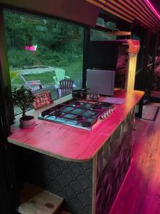 Campings Magnifique bus insolite avec jacuzzi : photos des chambres