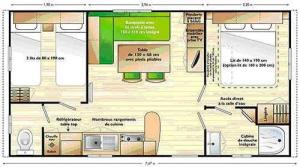 Campings Camping 3 etoiles - ccaiddd : Mobile Home 2