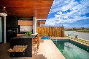 Bz14 Casa c piscinapíer d Jet de frente p Canal