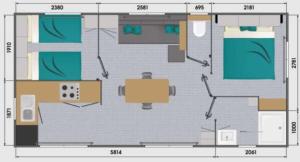 Campings Camping 4 etoiles - Piscine - eeebgi : photos des chambres