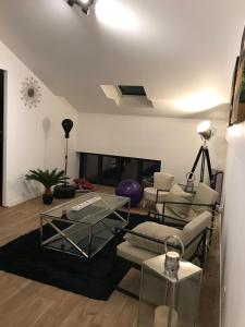 Maisons de vacances Loft 90m2 avec spa chauffe unique a Lyon : photos des chambres