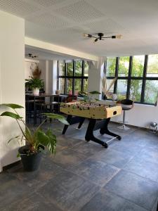 Maisons de vacances Loft 90m2 avec spa chauffe unique a Lyon : photos des chambres