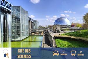 10 minutes à pied de La Villette - 4 voyageurs