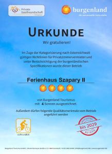 Ferienhaus Szapary II