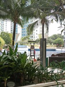 azure beach front view