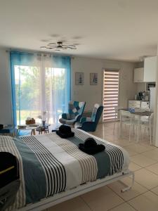 Appartements O Soleil - Spacieux studio entre mer & montagne parking wifi clim : photos des chambres