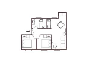 Appartements Elegant Apartment Near the European Quarter : Appartement 2 Chambres