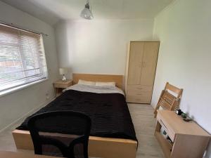 Comfy garden view bedroom