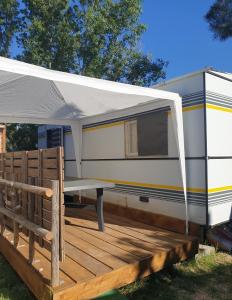 Campings Mobil home chez un particulier pour 1 a 3 personnes a 800 m de la plage de Valras pas dans un camping : photos des chambres