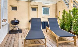 Maisons de vacances Adorable maison de 75m2 avec grande terrasse et barbecue - 3 chambres : photos des chambres