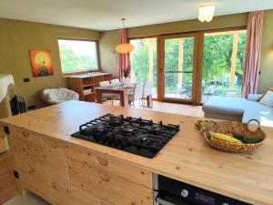 Naravna lesena hiša v naravi z lastnim vrtom 