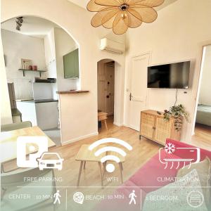 Appartements Lumineux et charmant deux piece - Menton : photos des chambres