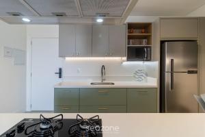 Varanda com vista mar a 230m da praia! PRB0405