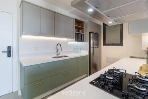 Varanda com vista mar a 230m da praia! PRB0405