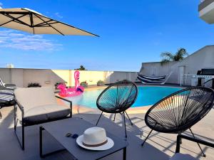 St Julians Hillside villa with Pool