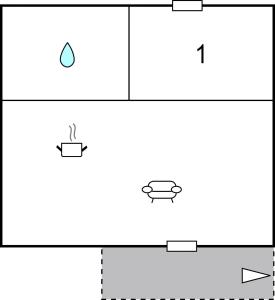 Appartements 1 Bedroom Amazing Apartment In Prunete : photos des chambres