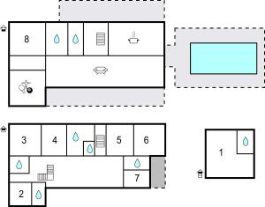 Maisons de vacances Beautiful Home In Oregue : photos des chambres