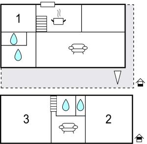 Maisons de vacances 3 Bedroom Lovely Home In Penvenan : photos des chambres