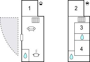 Maisons de vacances 4 Bedroom Lovely Home In Riec-Sur-Belon : photos des chambres